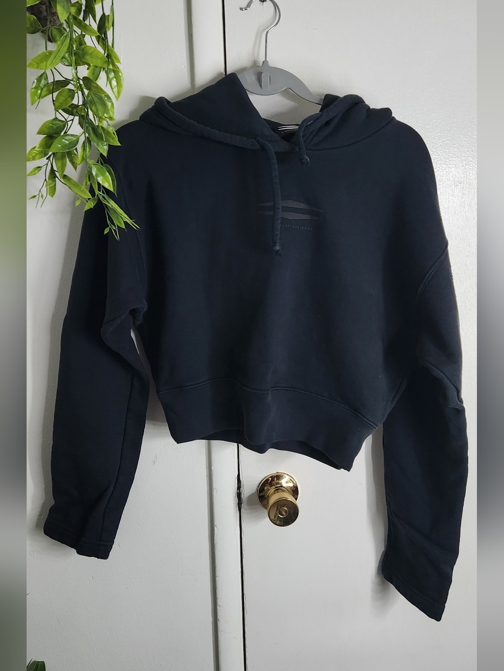 🔥Harley-Davidson Cropped Hoodie 🖤 Minimal Logo Pullover 🏍🔥